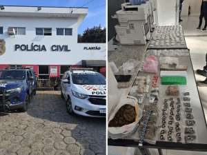Polícia Militar apreende grande quantidade de drogas em Bragança Paulista (Foto: Reprodução / PM)