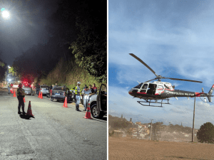 Operação Força Total em Atibaia (Foto: Reprodução / PM)
