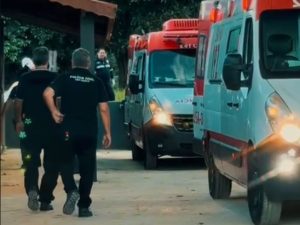 Troca de tiros em Bragança Paulista é registrada (Foto: Reprodução / Celso Ricardo)