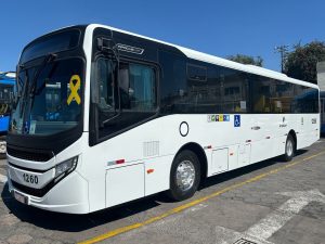 três dos 50 novos ônibus são entregues