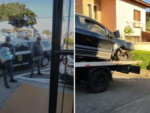 Perseguição e prisão em Atibaia (Foto: Reprodução / PM)