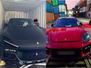 Carros de luxo de Neymar Jr em Santos