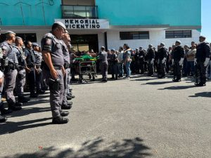 velório pm assassinado em cubatão. Foto: Bianca Midlej/VTV