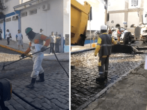 Justiça de Piracaia manda suspender asfaltamento na cidade (Foto: Reprodução / redes sociais)