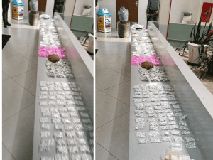 Drogas apreendidas em Águas de Lindóia (Foto: Reprodução / PM)