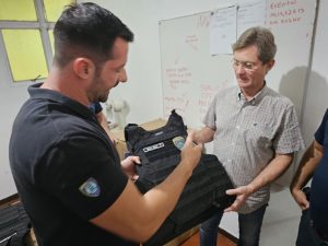 Guarda Civil Municipal GCM Águas de São Pedro coletes à prova de bala