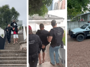 Os suspeitos de terem matado um homem em Socorro foram presos (Foto: Divulgação / Polícia Civil)