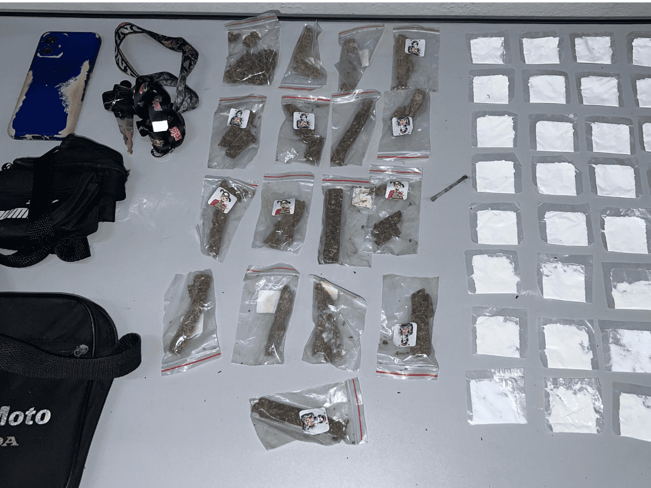 Apreensão de drogas em Bragança Paulista (foto: divulgação)