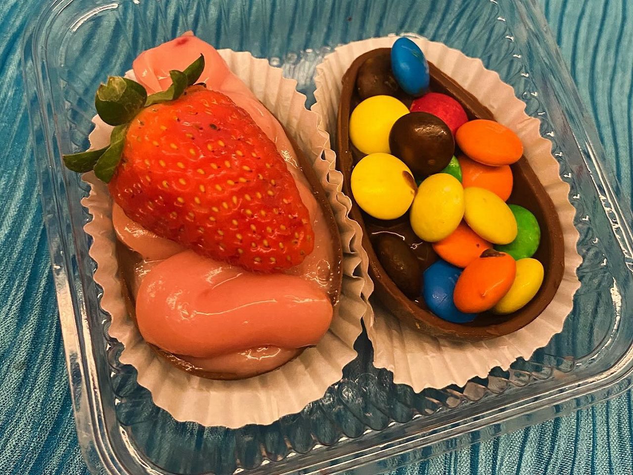 Mini ovos de Páscoa de chocolate