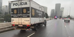 Diversas drogas e entorpecentes sendo levados para incineração em São Paulo (Foto: Divulgação/SSP-SP)