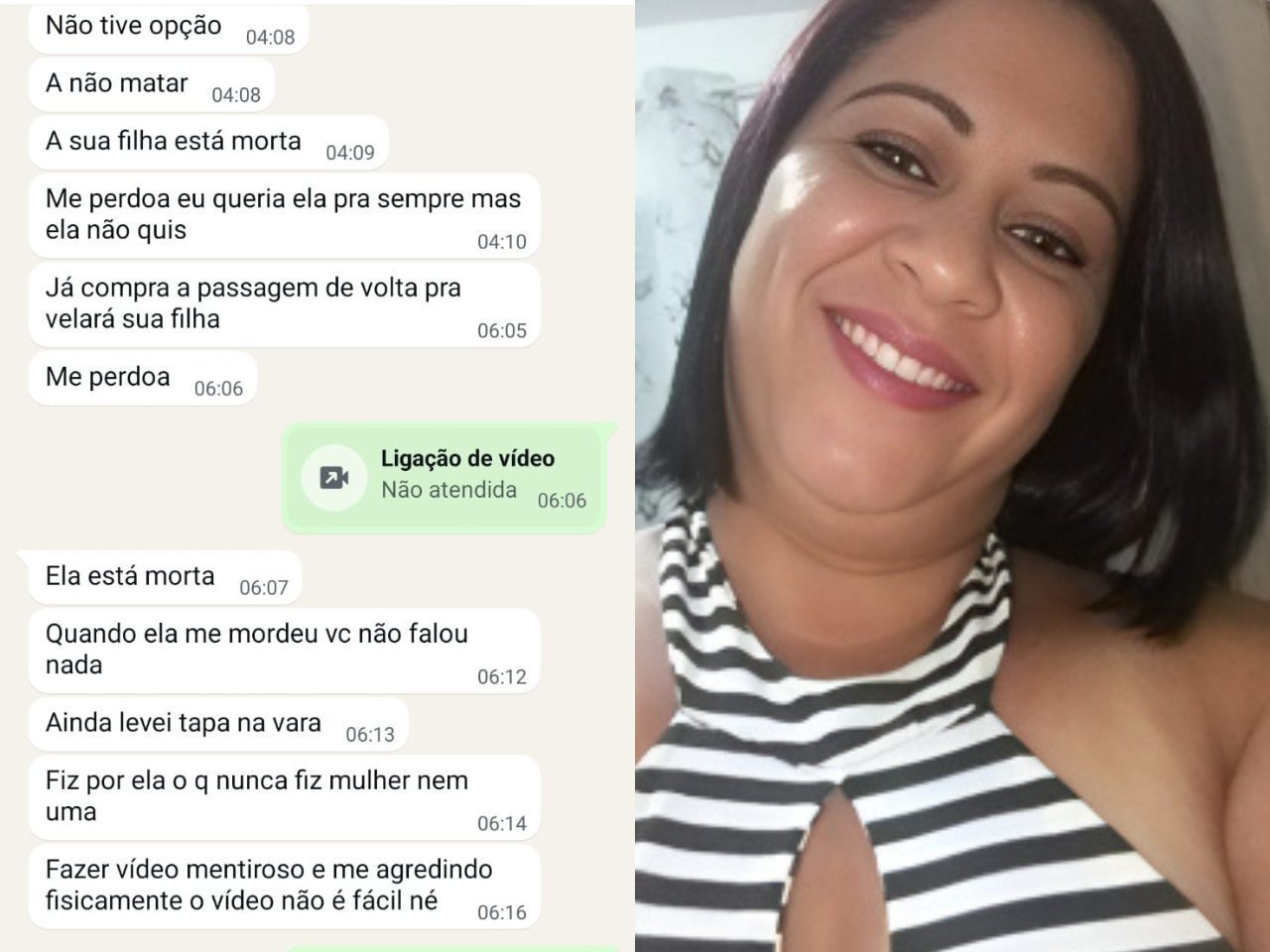 após matar esposa, homem envia mensagem para sogra confessando o crime