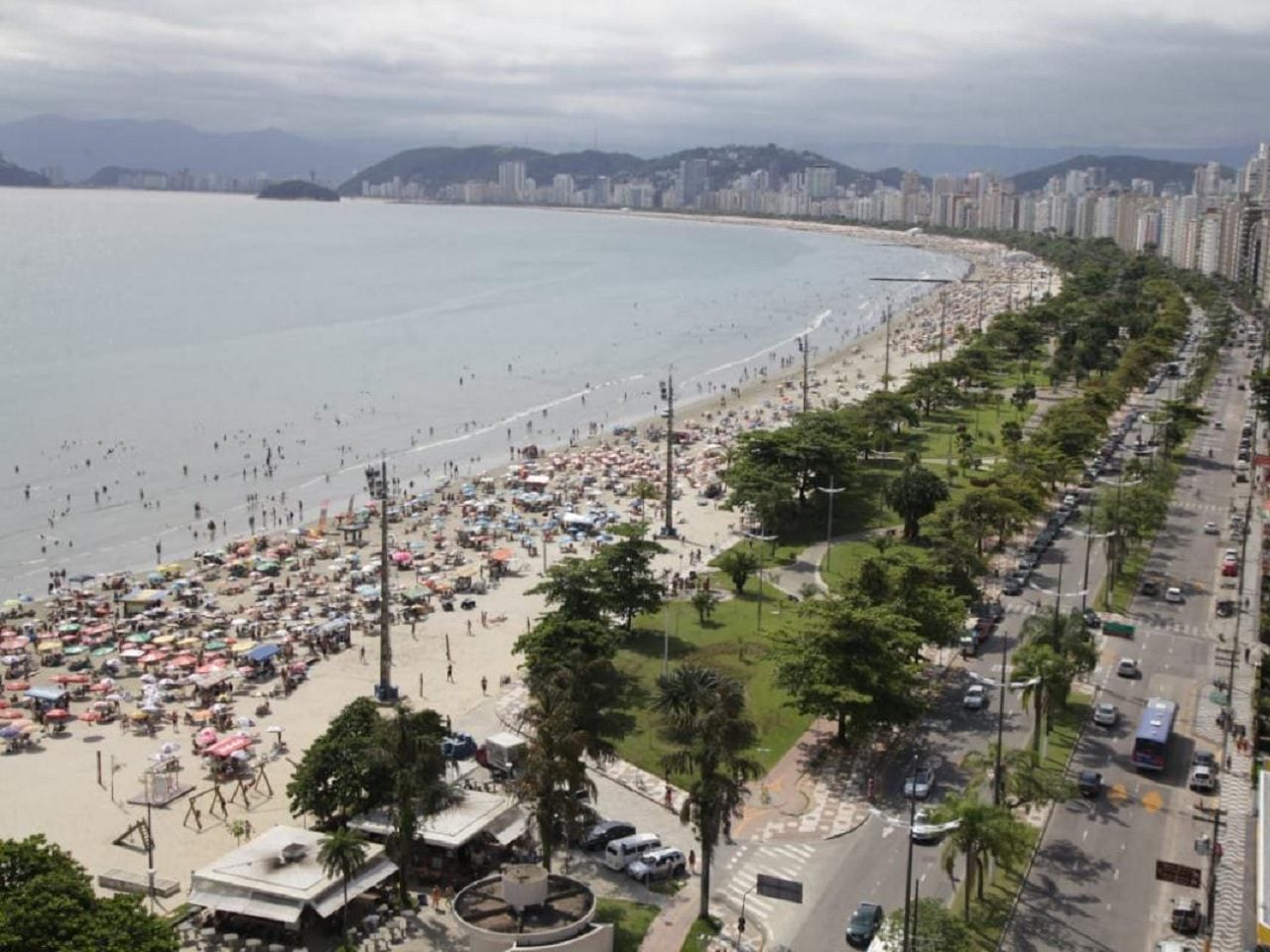 santos praia praias turista turistas visitantes divulgação prefeitura de santos