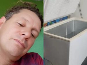 homem é encontrado morto dentro de freezer