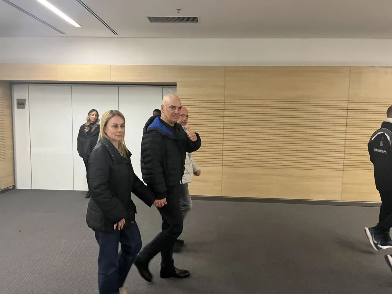 Alexandre de Moraes no jogo Corinthians x Palmeiras