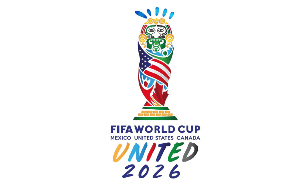 Logo oficial da Copa do Mundo 2026 representando a abertura das vendas de ingressos e cronograma da FIFA.