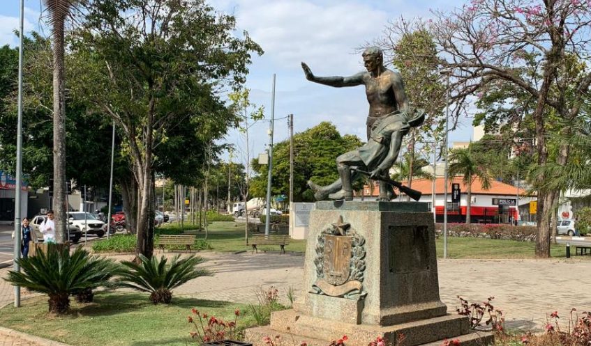 Estatua disposta em Bragança Paulista (Foto: Divulgação / SECOM)