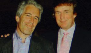 Jeffrey Epstein ao lado de Donald Trump (Foto: Reprodução / Redes sociais)