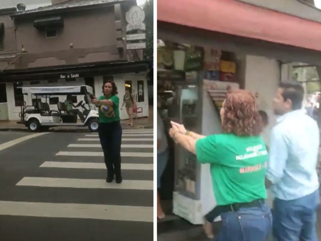 Ex-deputada Carla Zambelli em registro de suas redes sociais, alvo de pedido de extradição solicitado pelo ministro Alexandre de Moraes.