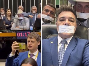 Oposição paralisa atividades no Congresso em protesto contra prisão domiciliar de Bolsonaro (Foto: redes sociais)