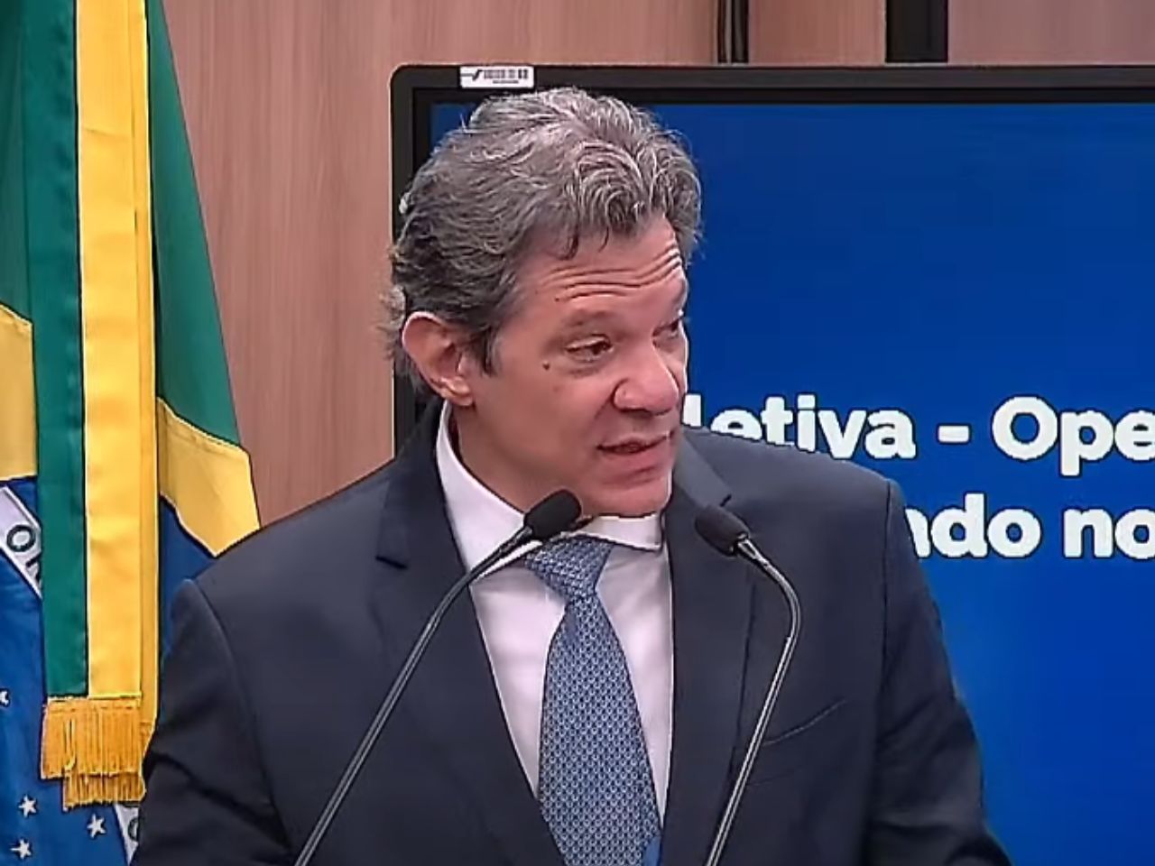 "Mais de mil postos estavam à disposição do crime", disse Haddad em coletiva (Imagem: reprodução)