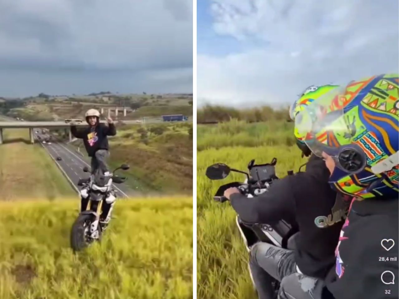 Influencer de manobras perigosas é solto após pagar fiança em Campinas (Foto: redes sociais)