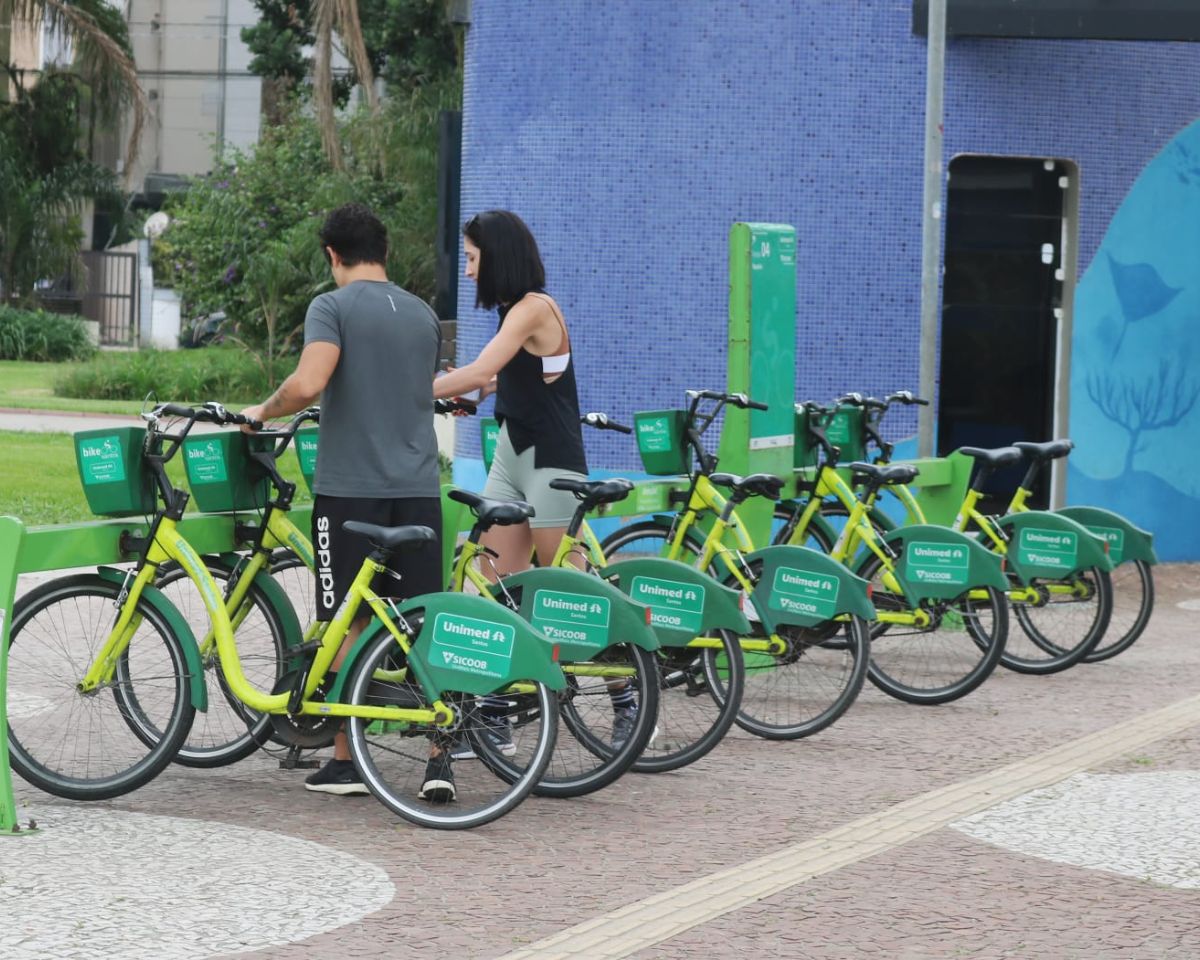 Bike Santos ficará grátis no Dia do Ciclista. Foto: Divulgação/Serttel