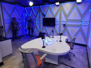 novo estúdio tudo pod podcast vtv