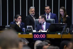 Presidente da Câmara dos Deputados Hugo Motta (Fotos Júlio Dutra) Anistia