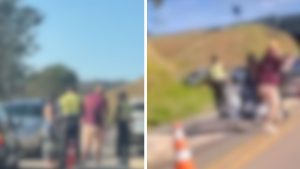 VÍDEO: agentes de trânsito e motorista se envolvem em agressão em Atibaia (Foto: reprodução / redes sociais)