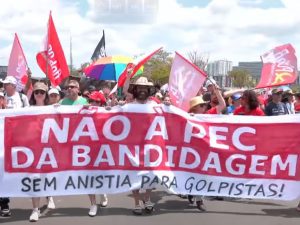 Ato na Paulista contra Blindagem e anistia empata público com 7/9 (Foto: SBTNews)