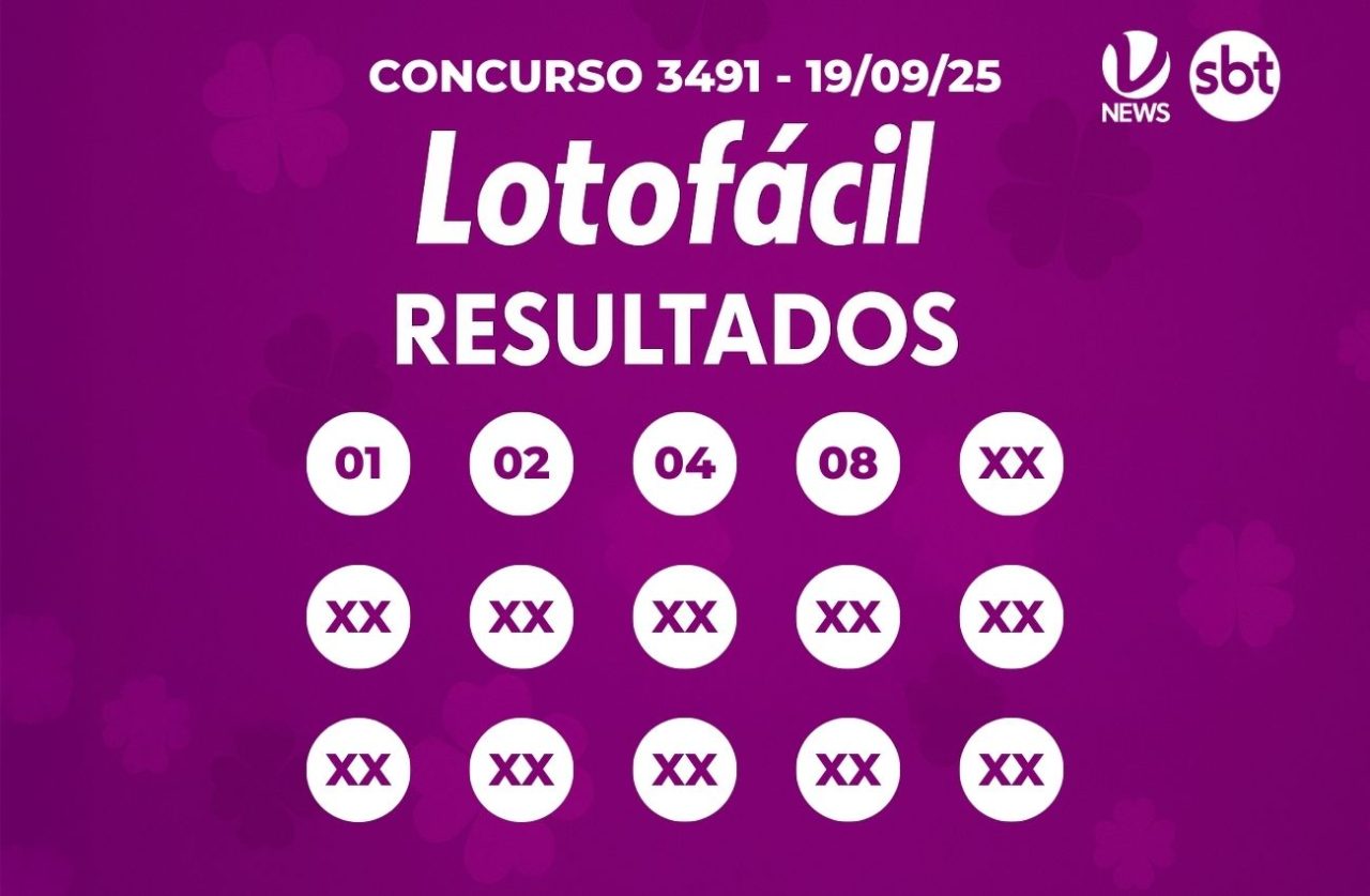 Lotofácil 3491: resultado do sorteio de hoje - VTV News | Notícias do ...
