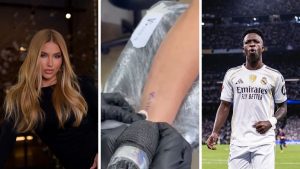 Fã viraliza ao mostrar tatuagem em homenagem a Virginia e Vini Jr.; veja a tatuagem. Foto: Reprodução/Instagram @rosy_teiixeiraa @vinijr @virginia