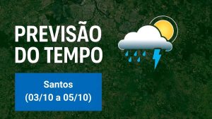 Como fica o Clima em Santos neste Final de Semana de 03 a 05/10