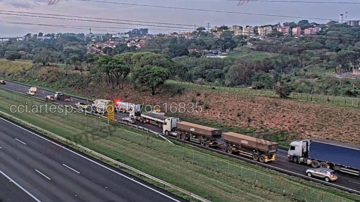 Motorista atropela motociclista na Rodovia dos Bandeirantes e foge sem prestar socorro