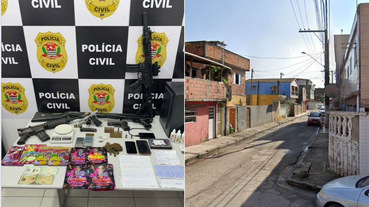 Criança de 4 anos presencia prisão da mãe em imóvel com armas e drogas ligadas ao PCC