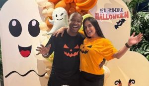 Thiaguinho e Carol Peixinho comemoram o primeiro mesversário de Bento