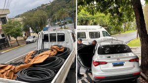 Polícia prende três suspeitos de furtar cabos telefônicos em Serra Negra