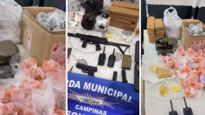 Campinas: quase 20 kg de drogas e arsenal com armas e munições são apreendidos