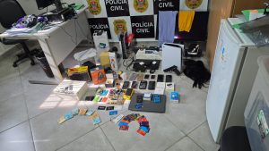Operação prende três suspeitos de estelionato e apreende eletrônicos de alto valor na região de Indaiatuba (Foto: Divulgação / Polícia Civil)