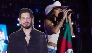 Zé Felipe e Ana Castela fazem shows em países diferentes e interagem os fãs com "Sua Boca Mente"