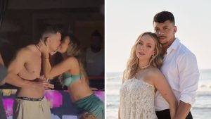 Cocielo e Tata Estaniecki chocam a web ao trocarem beijo em festa; vídeo viraliza. Foto: Reprodução/ Redes Sociais / Instagram @cocielo