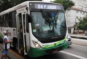Ônibus municipal de santos gratuito no Enem 2025. Foto: PMS