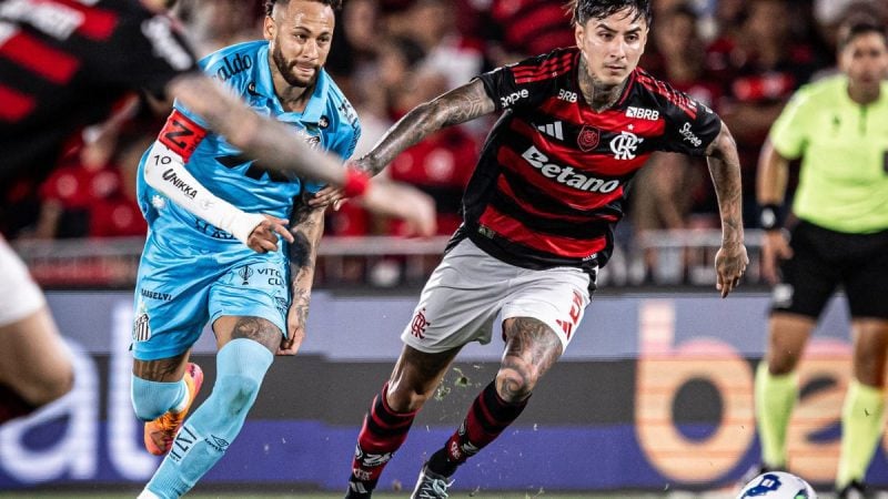 Flamengo vence Santos por 3 a 2 e empurra ainda mais o Peixe na zona do rebaixamento do Brasileirão