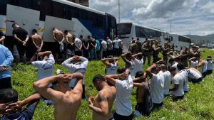Torcedores do Santos e Internacional se envolvem em confusão na BR-101