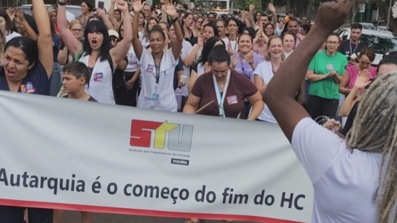 Servidores da Unicamp entram em greve contra mudança de gestão na área da saúde