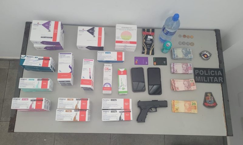Dupla é presa por roubar Ozempic e outros medicamentos em Atibaia