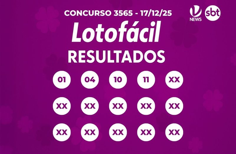 Lotofácil 3565 paga prêmio de R$ 5 milhões; saiba quais os números sorteados