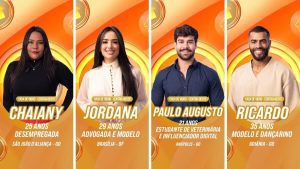BBB 26: Veja os candidatos a Pipoca da Casa de Vidro do Centro-Oeste