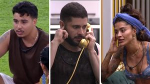 BBB 26: desconfianças, críticas e tensão após o Big Fone marcam a madrugada. Fotos: Reprodução / Globoplay