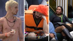 BBB 26: madrugada tem arrependimento, alerta de racha e revelação inesperada. Fotos: Reprodução / Globoplay